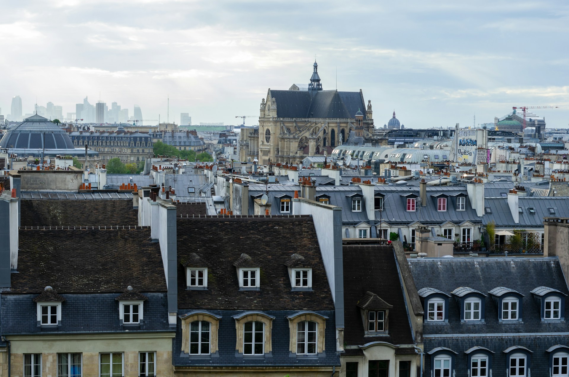 a view of a city from a high point of view