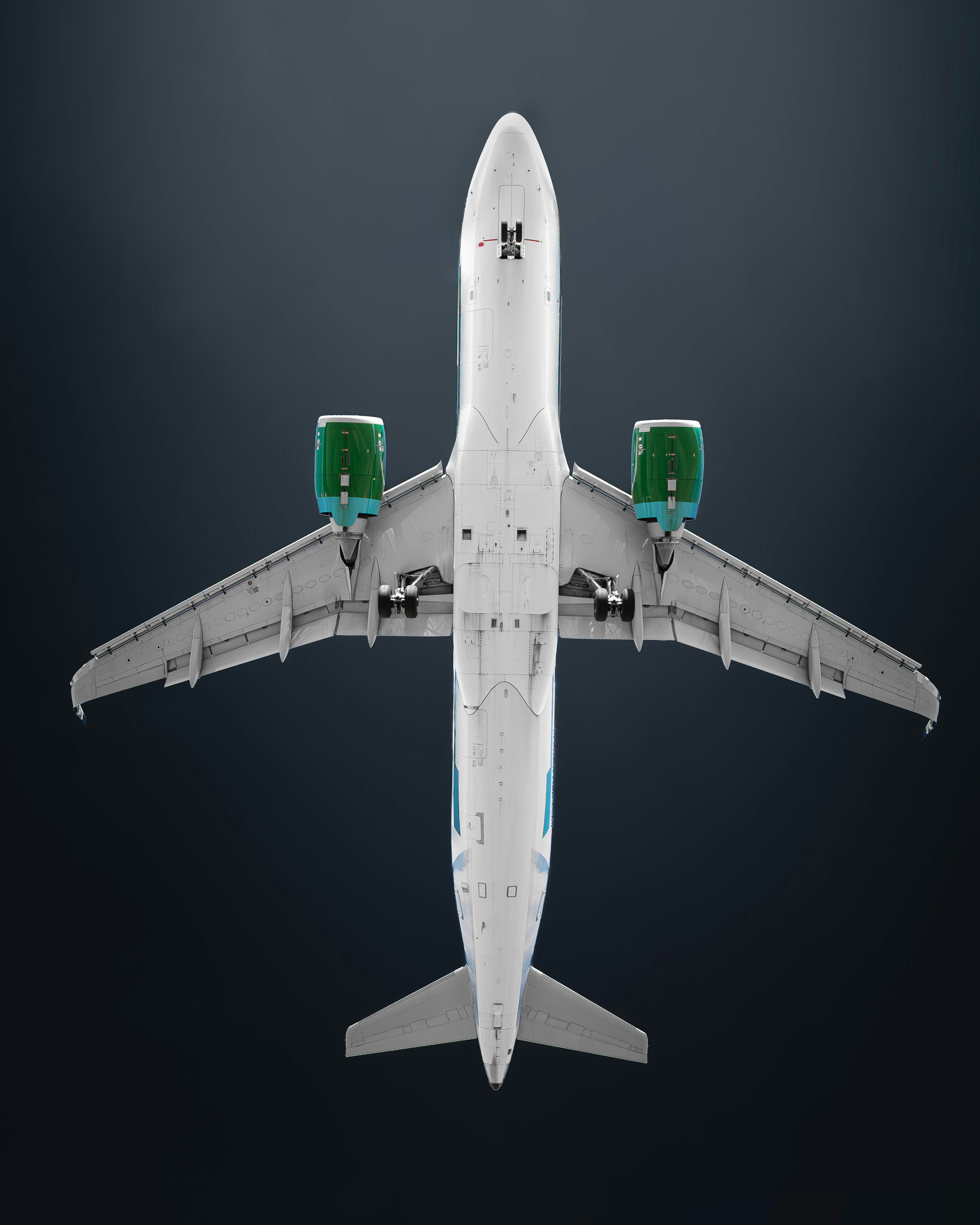 Frontier A320neo landing on 23R at KRDU