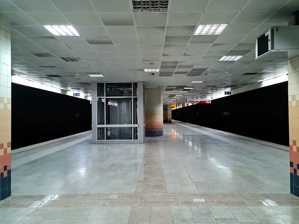 an empty parking garage with no people inside