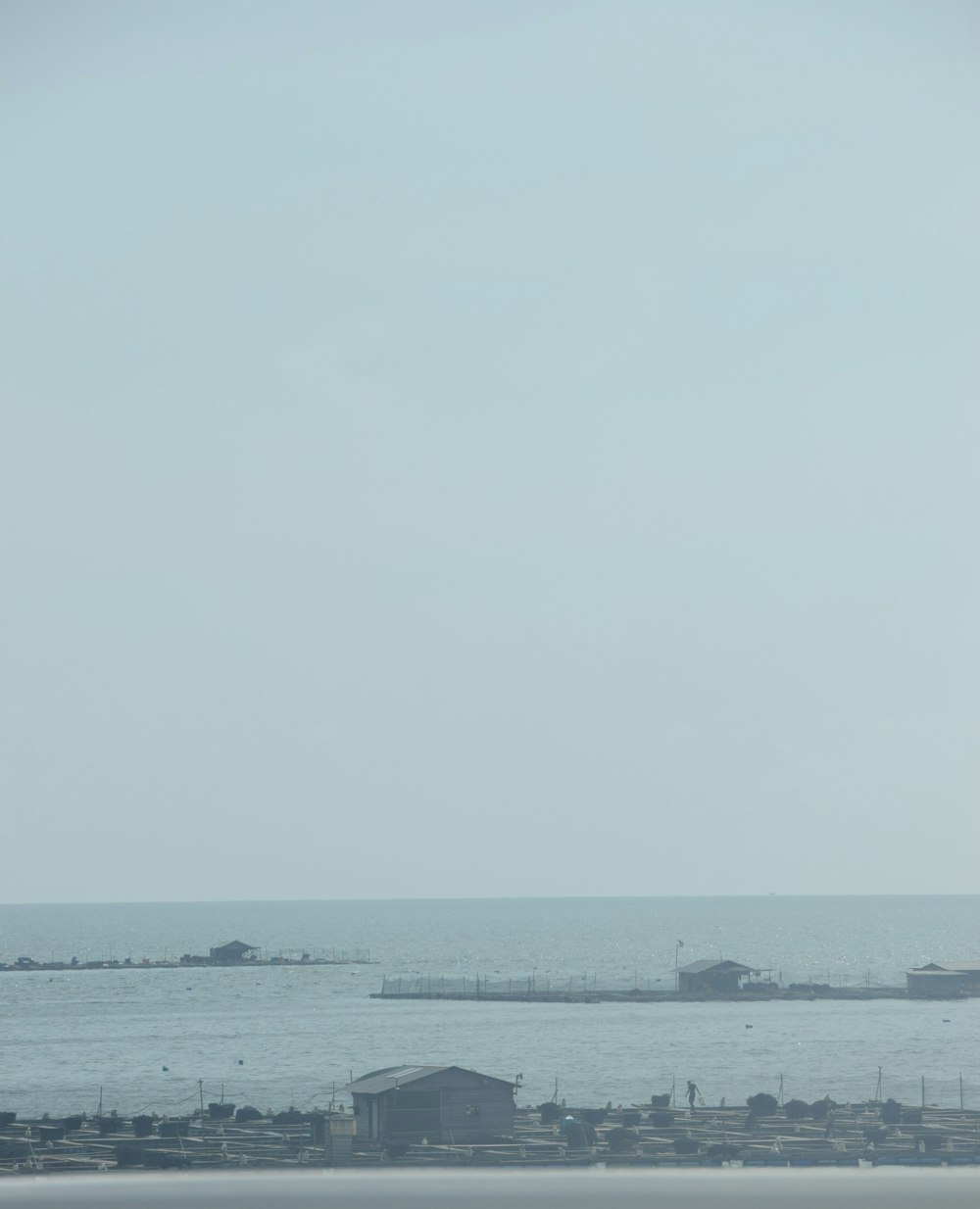 an airplane flying over a body of water