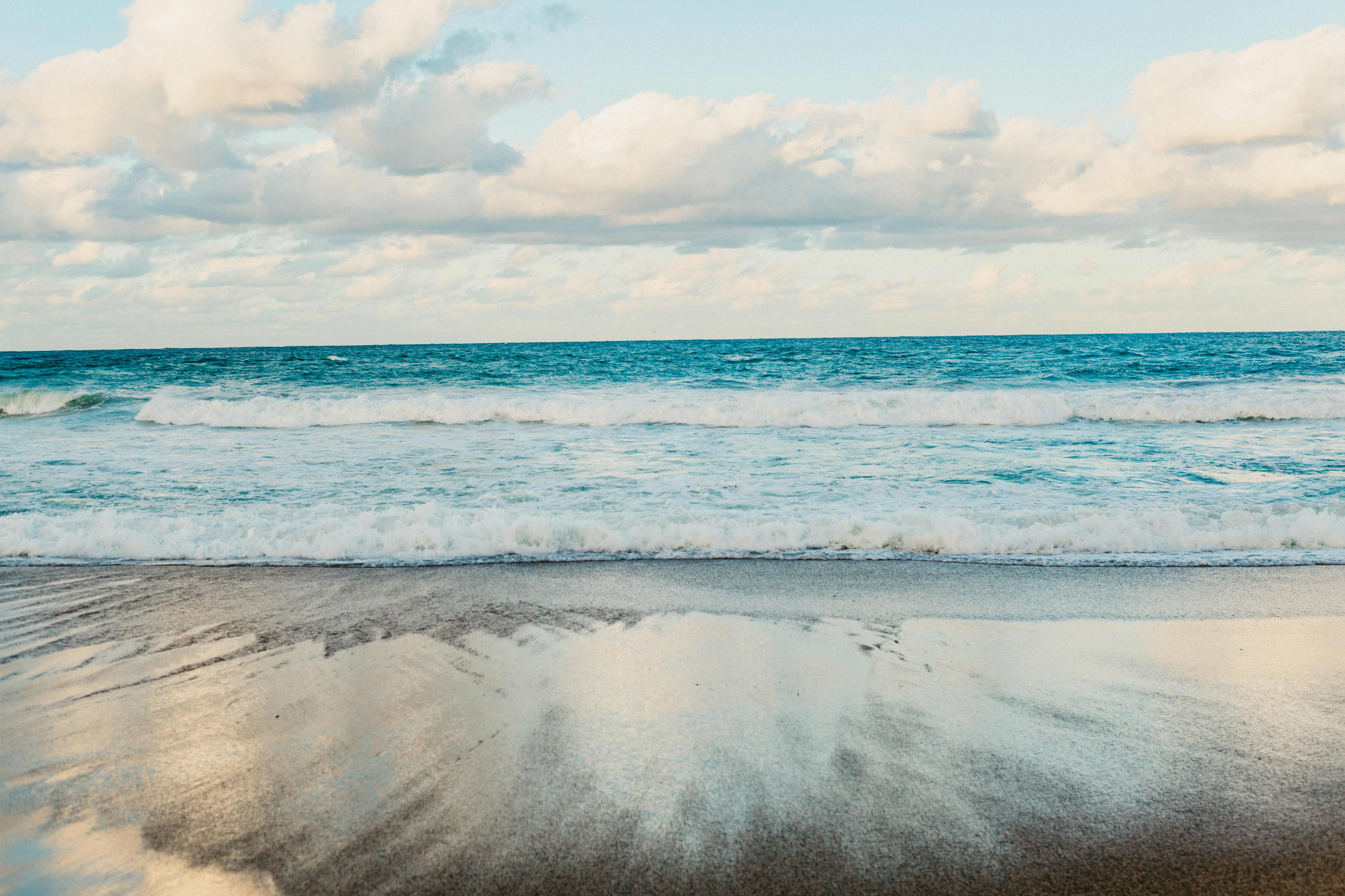 a view of the ocean from the beach