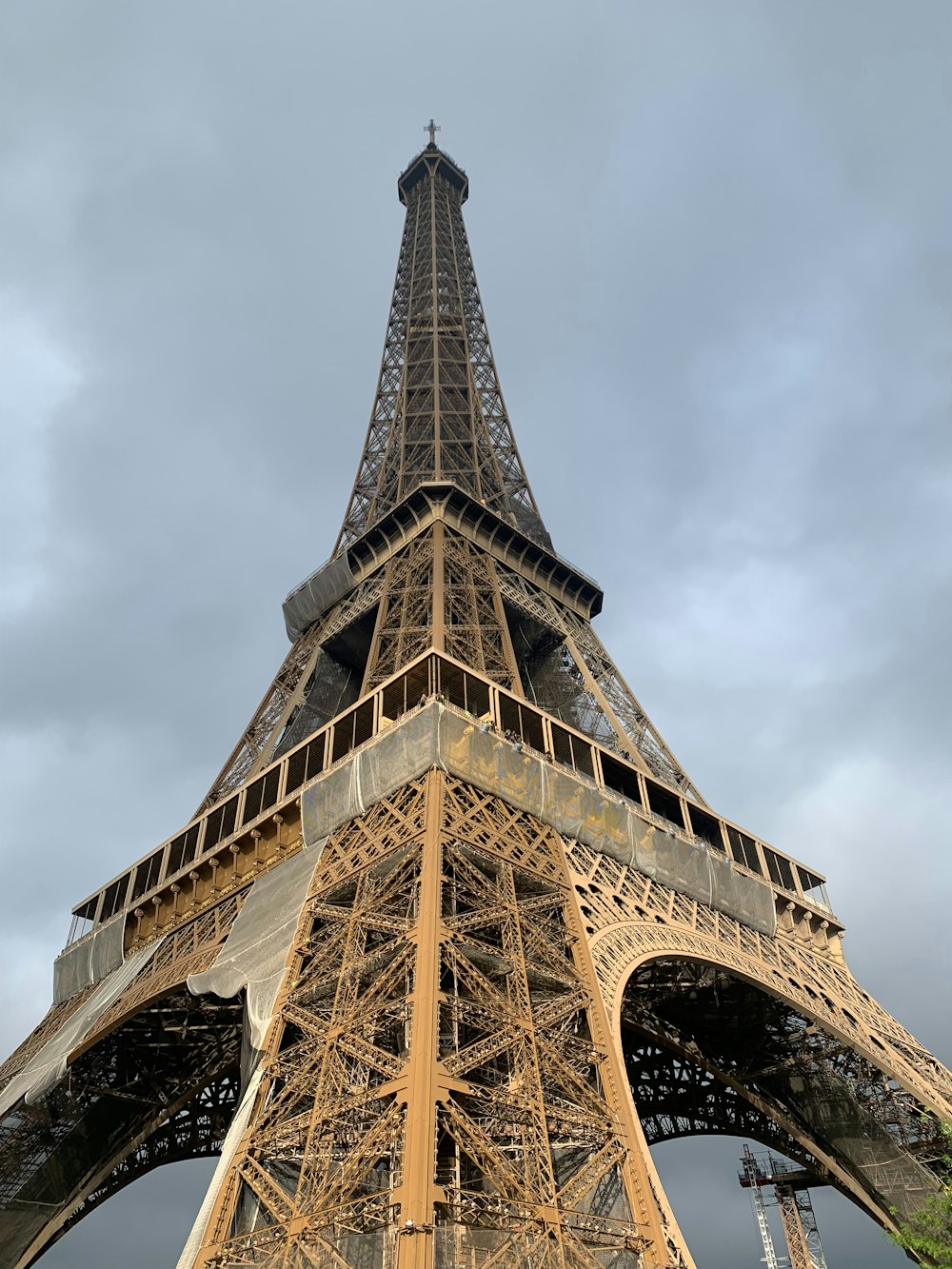 the eiffel tower towering over the city of paris