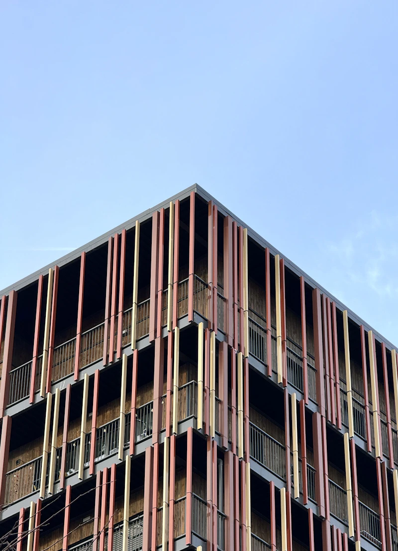 Modern apartment building