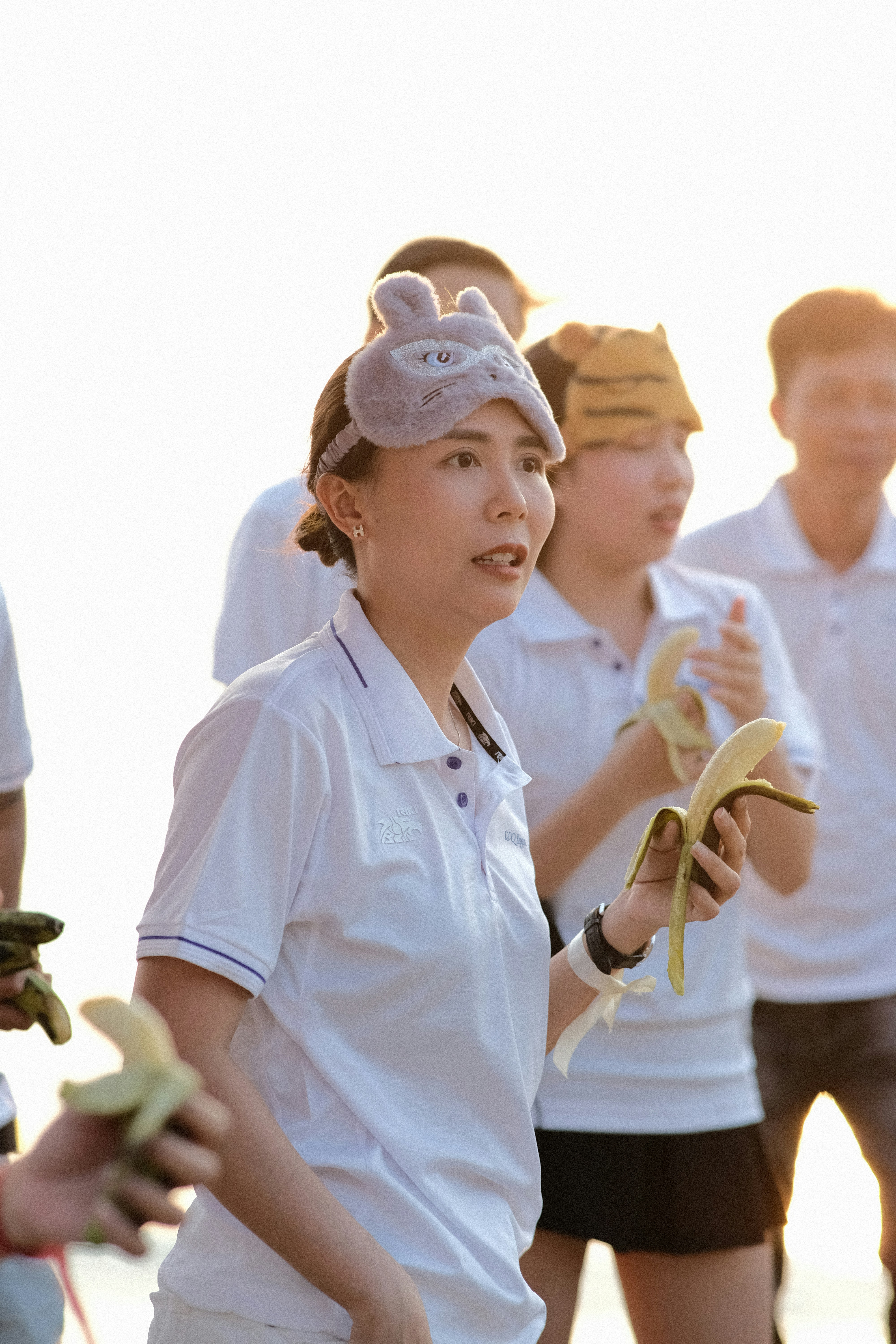 a group of people standing next to each other