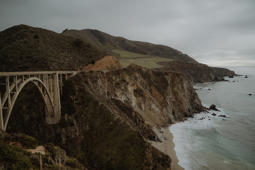 a large bridge over a large body of water