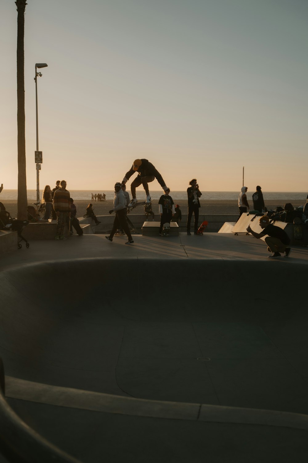 a skateboarder is doing a trick in the air