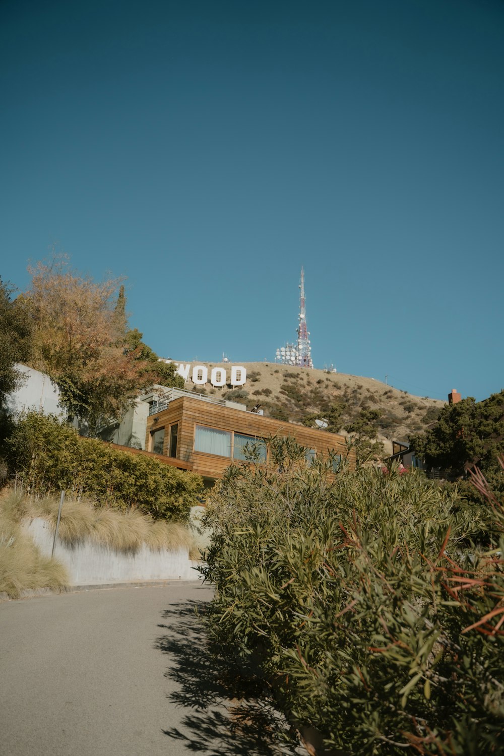 a building with a sign on top of it