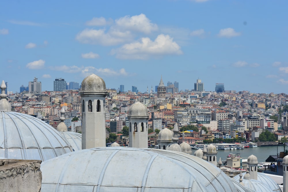 a view of a city from the top of a building