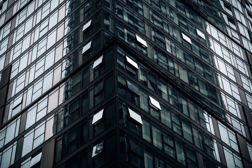 a very tall building with lots of windows