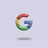 a colorful google logo on a blue background