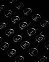 a black and white photo of a typewriter
