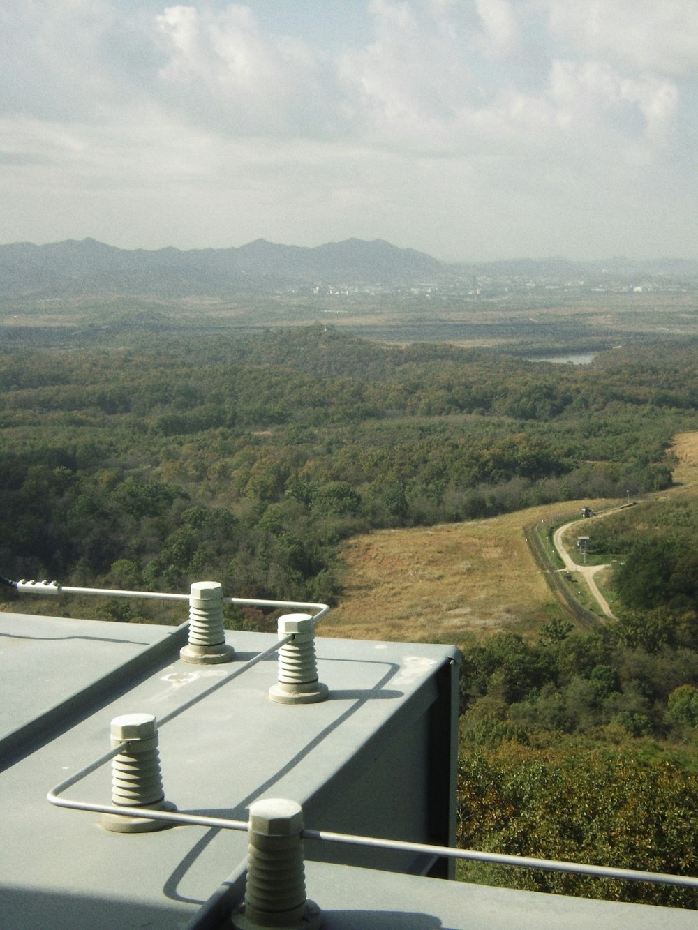 the view from the top of a tall building