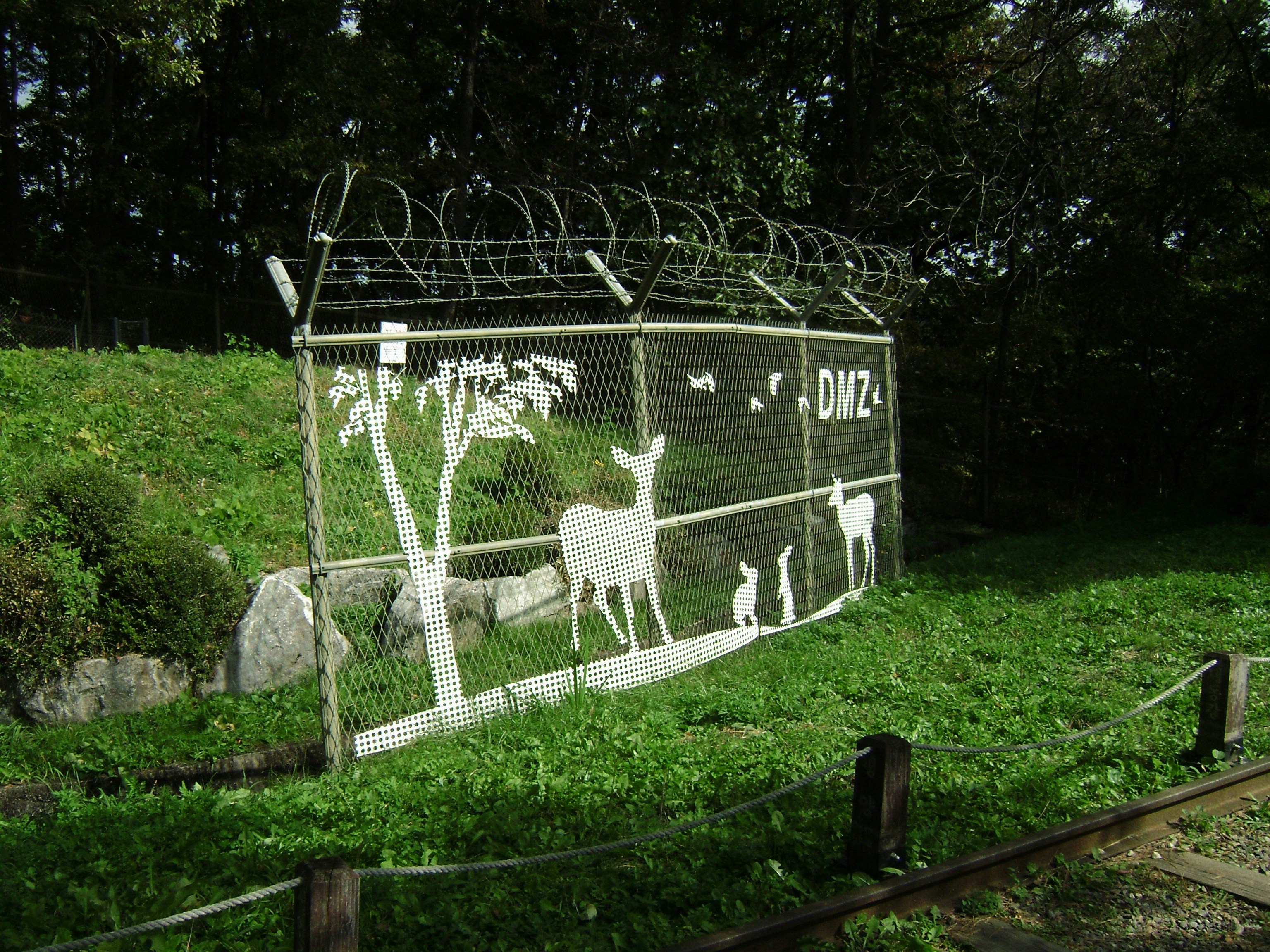 A creatively painted and designed chicken coop