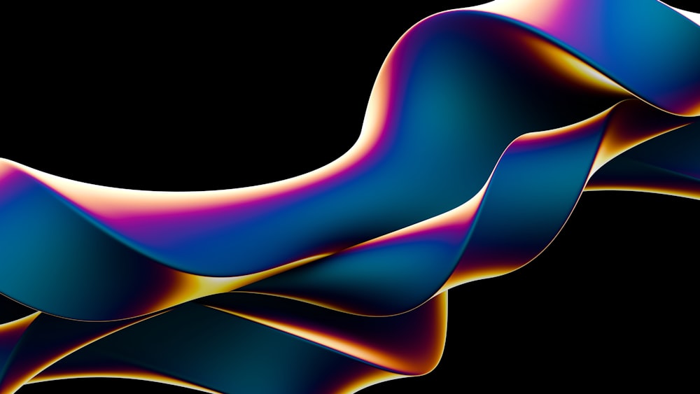 a computer generated image of a curved object