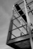 a black and white photo of a tall building