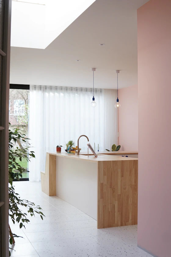 Modern kitchen with skylight