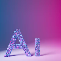 the letters are made up of different shapes