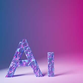 the letters are made up of different shapes