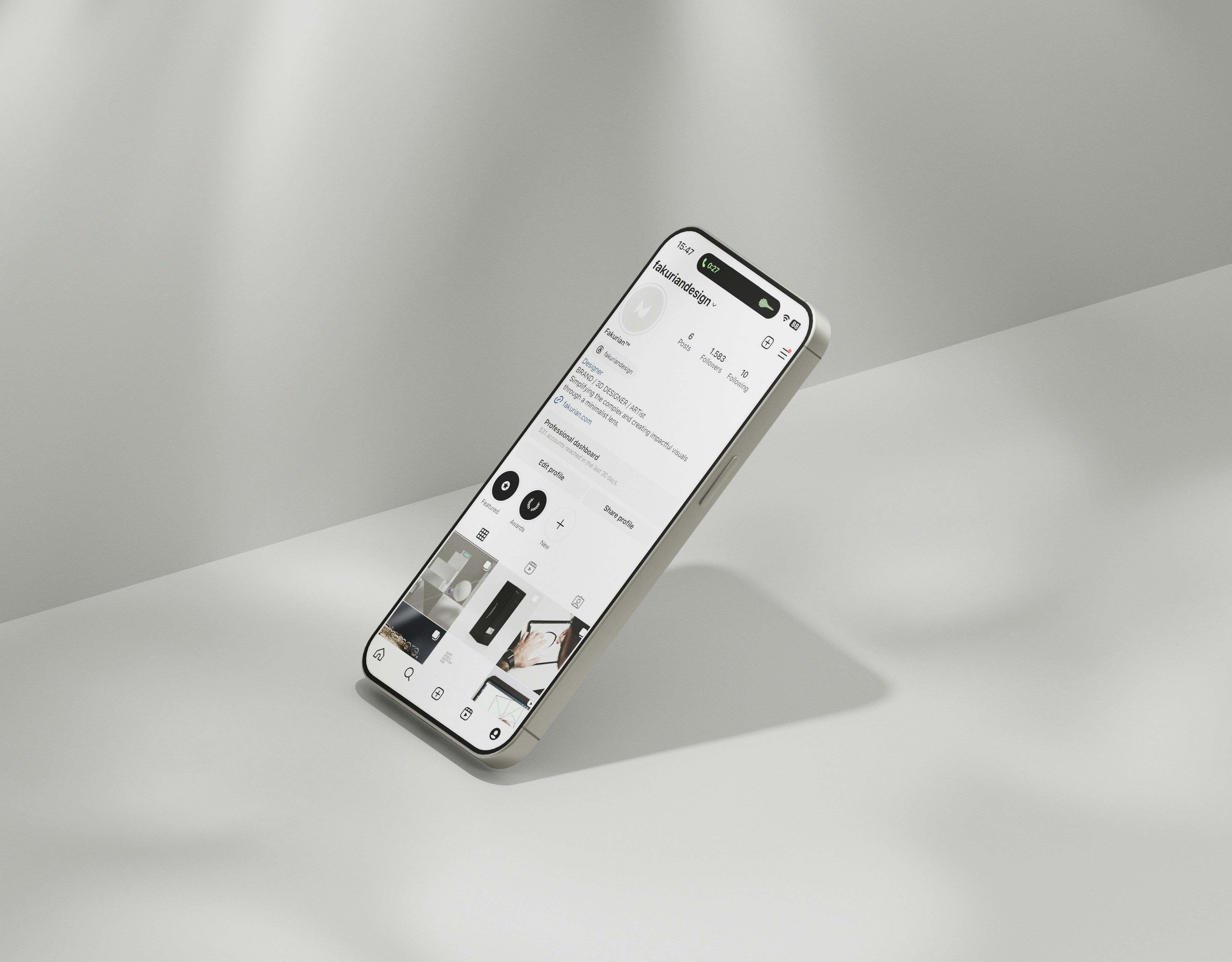 Interface moderna de aplicação financeira