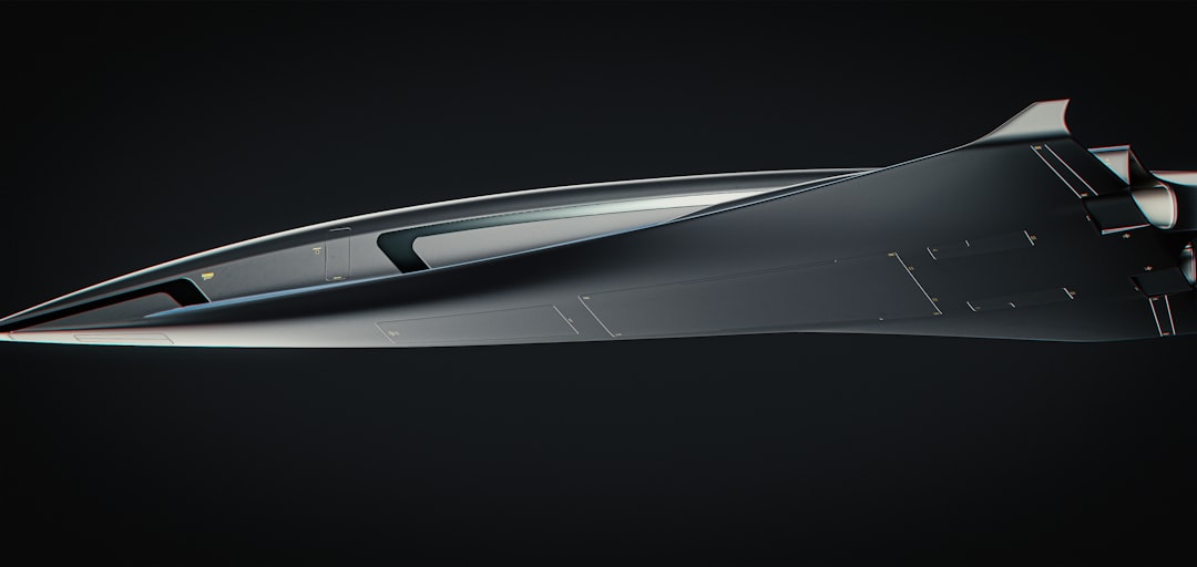 a futuristic fighter jet flying through the air, Raven - B Model - Hypersonic Business Jet