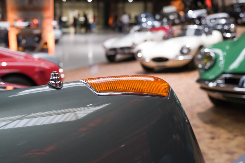 a group of cars parked next to each other