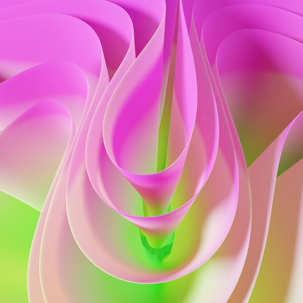 Ein computergeneriertes Bild einer rosa Blume