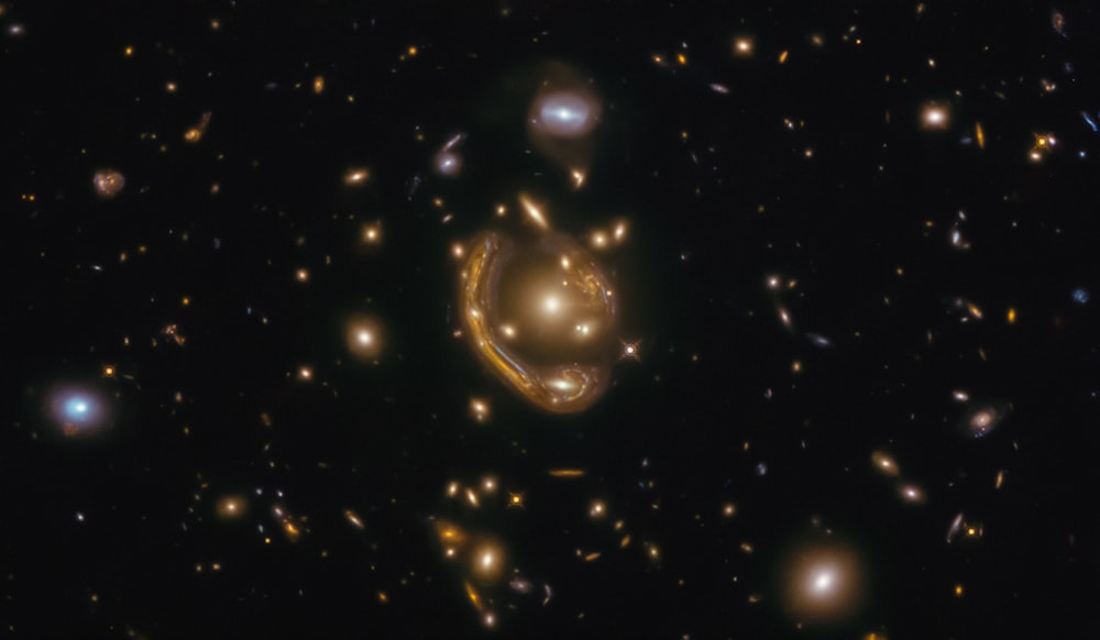 a very large group of objects in the dark