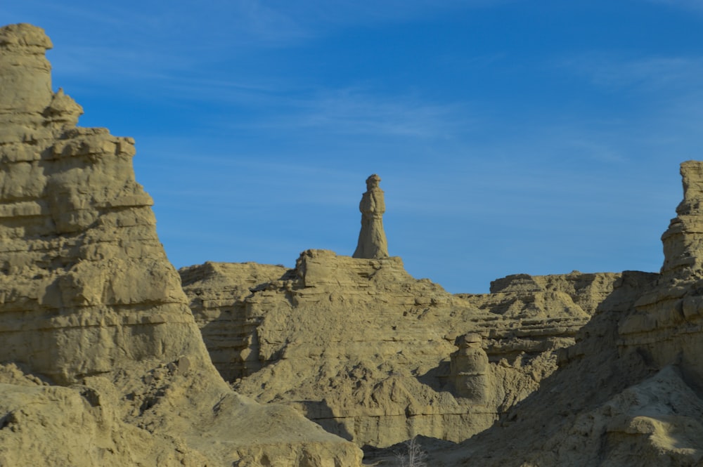 a person standing in the middle of a desert