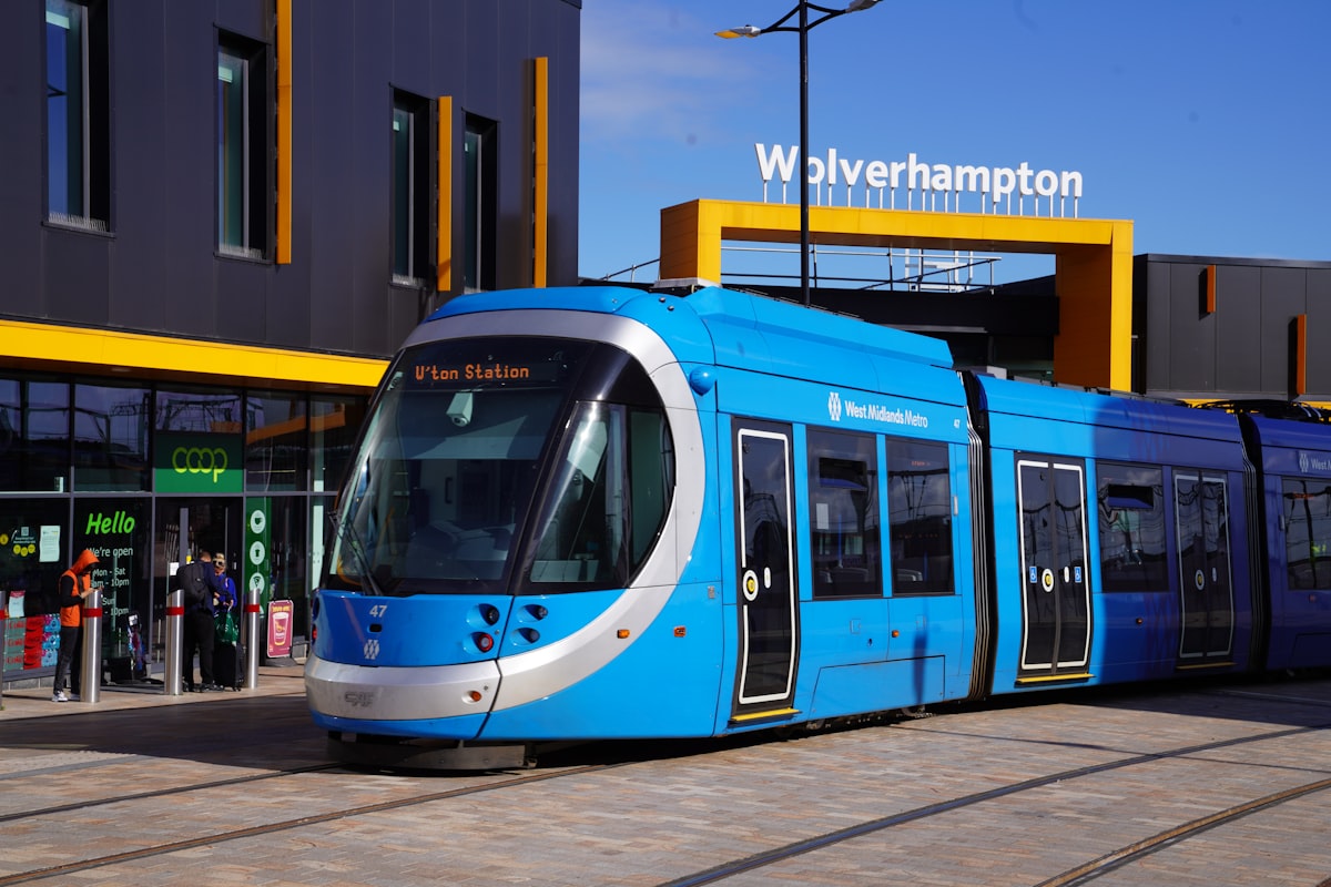 Wolverhampton city centre skyline in the West Midlands