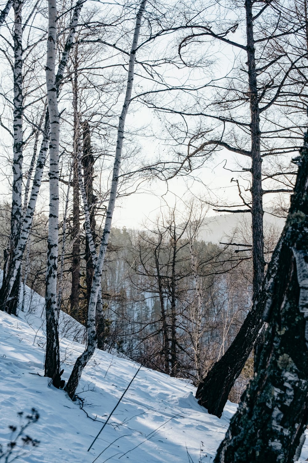 a man riding a snowboard down a snow covered slope