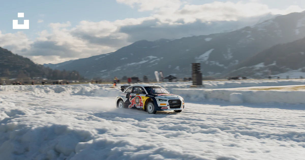 One Life Rally Snow A rally car driving through the snow on a sunny day photo – Free Racing ...
