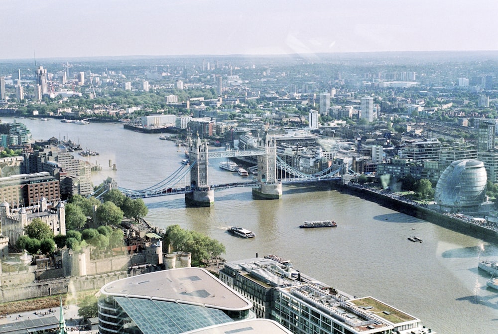 an aerial view of the city of london