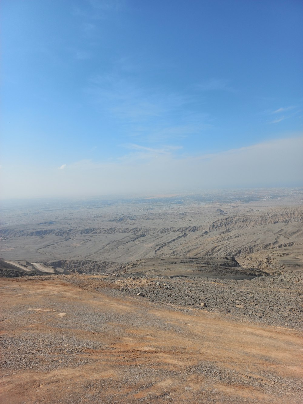 a view of the desert from a high point of view