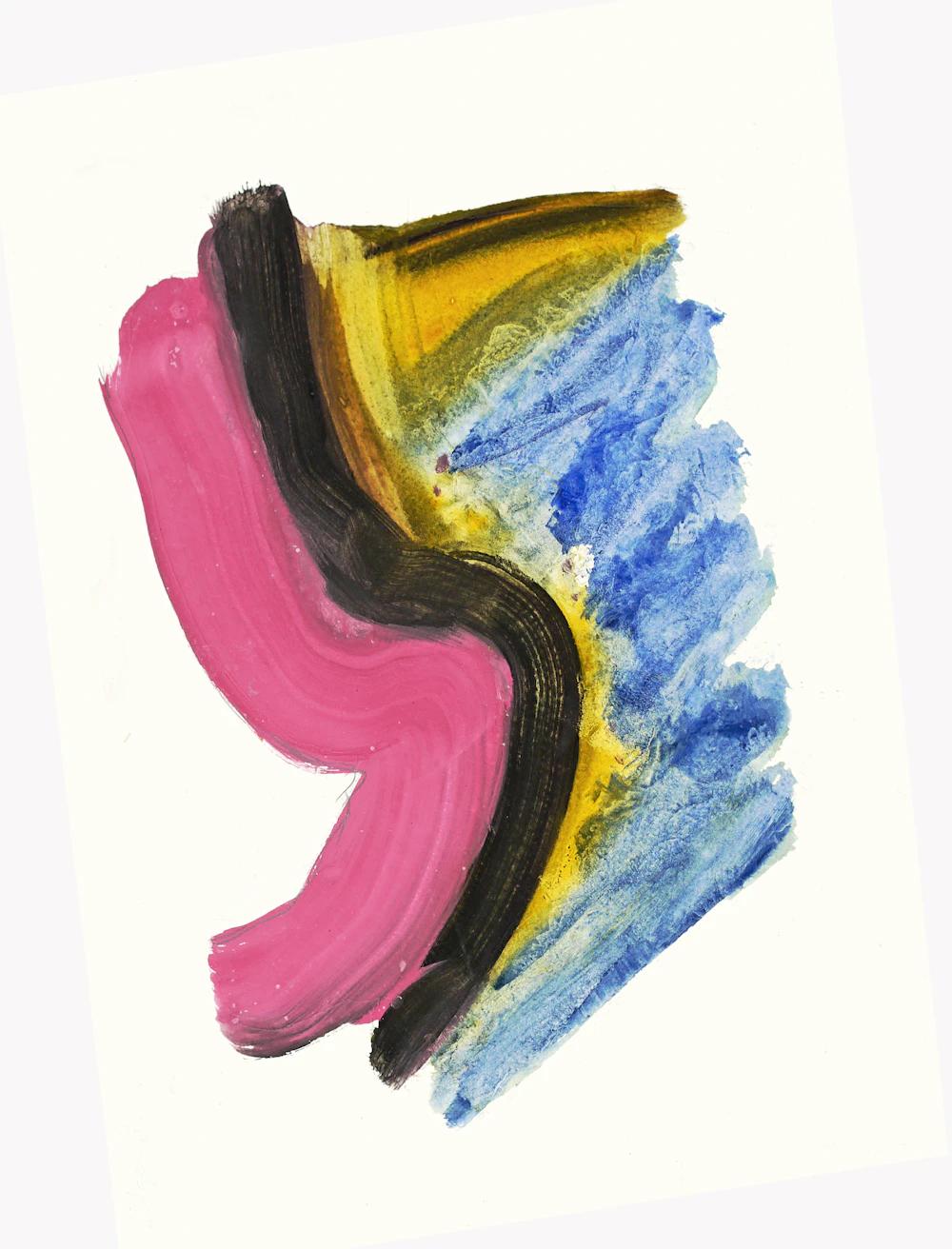 Abstract Brushstroke Art Print