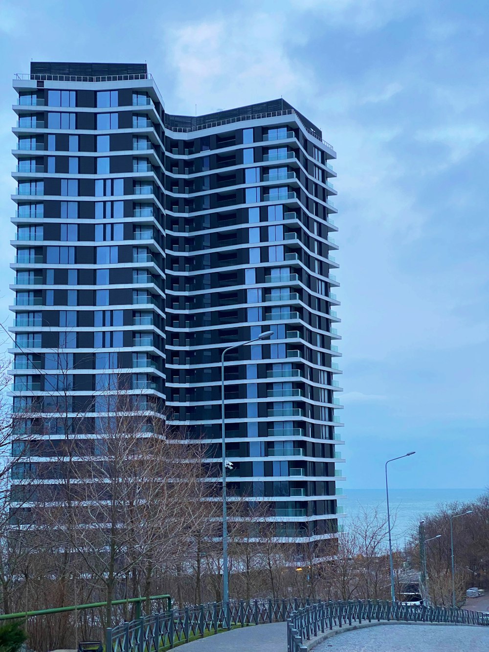 a very tall building with a lot of windows