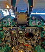 a view of the cockpit of an airplane