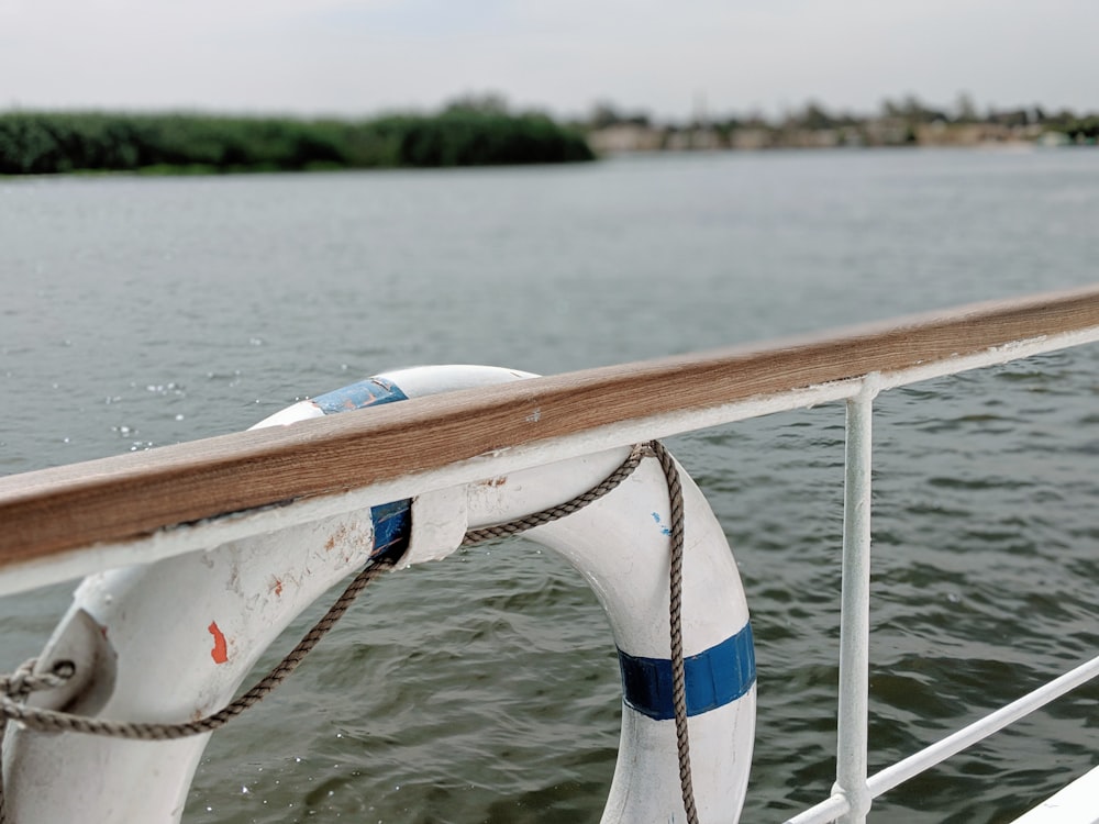 a life preserver on a boat in the water