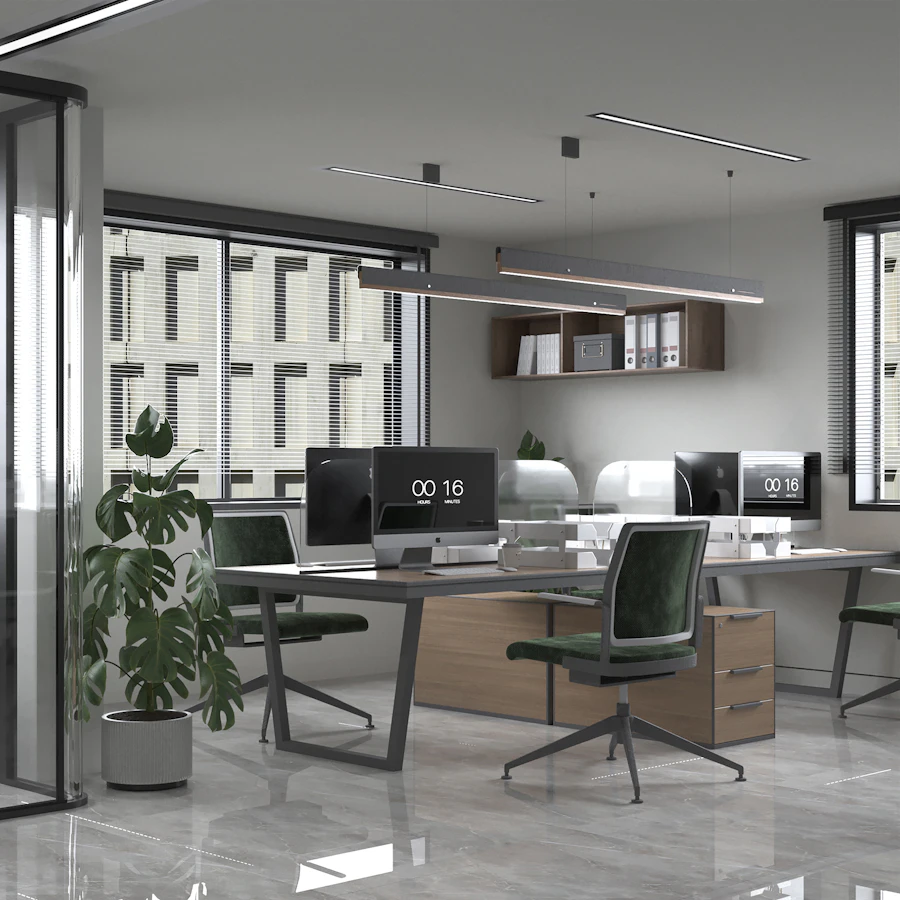 Video thumbnail of a modern office commercial fit-out project