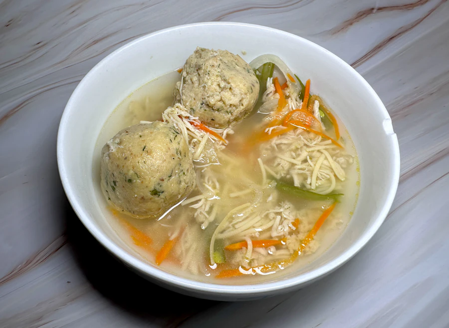 Dry egg noodles with fish balls at Lim Lao Ngow