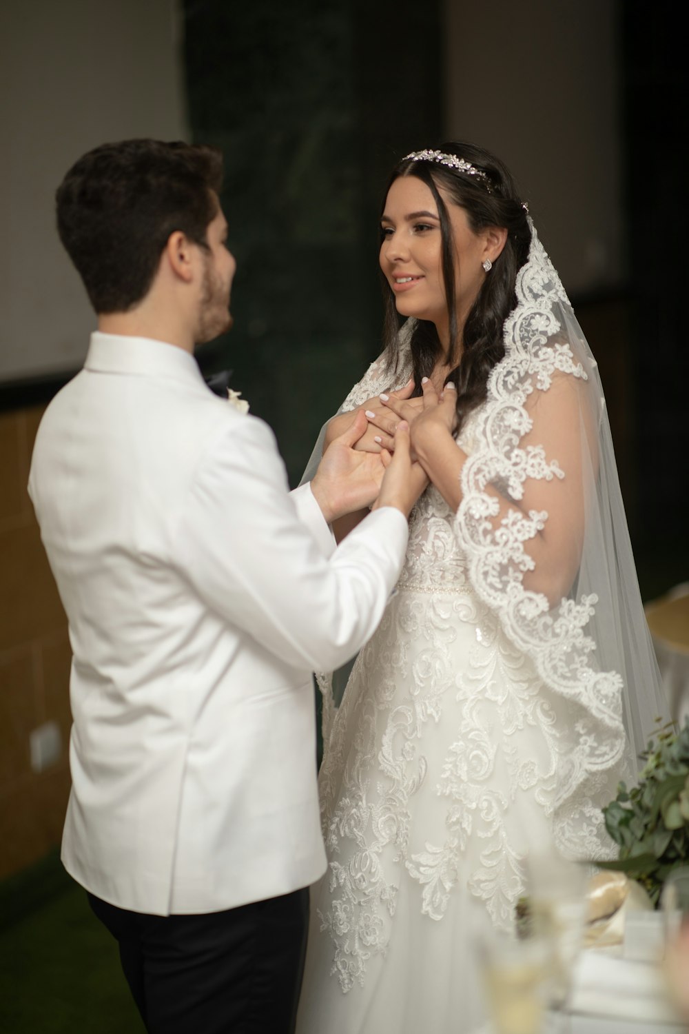 a man and a woman standing next to each other