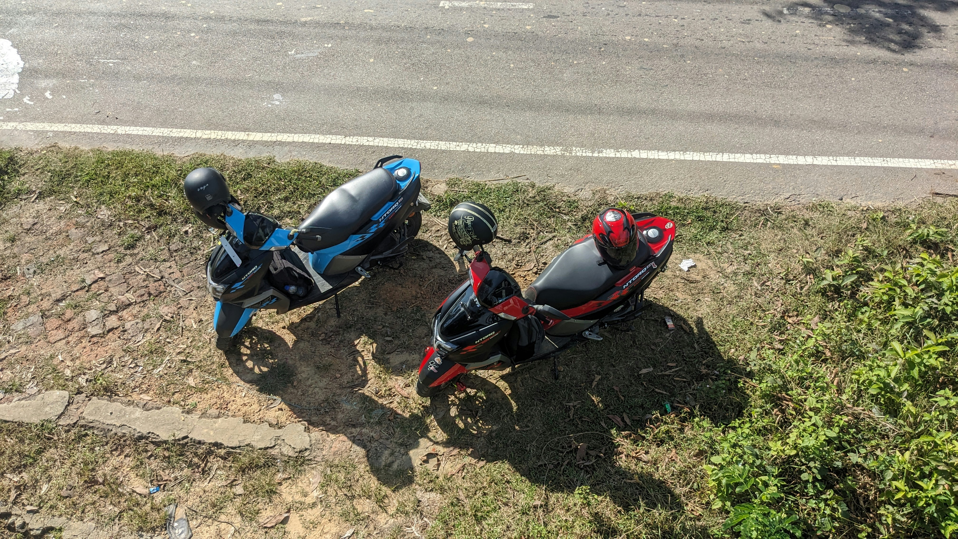Family riding in an electric SUV on a highway road trip