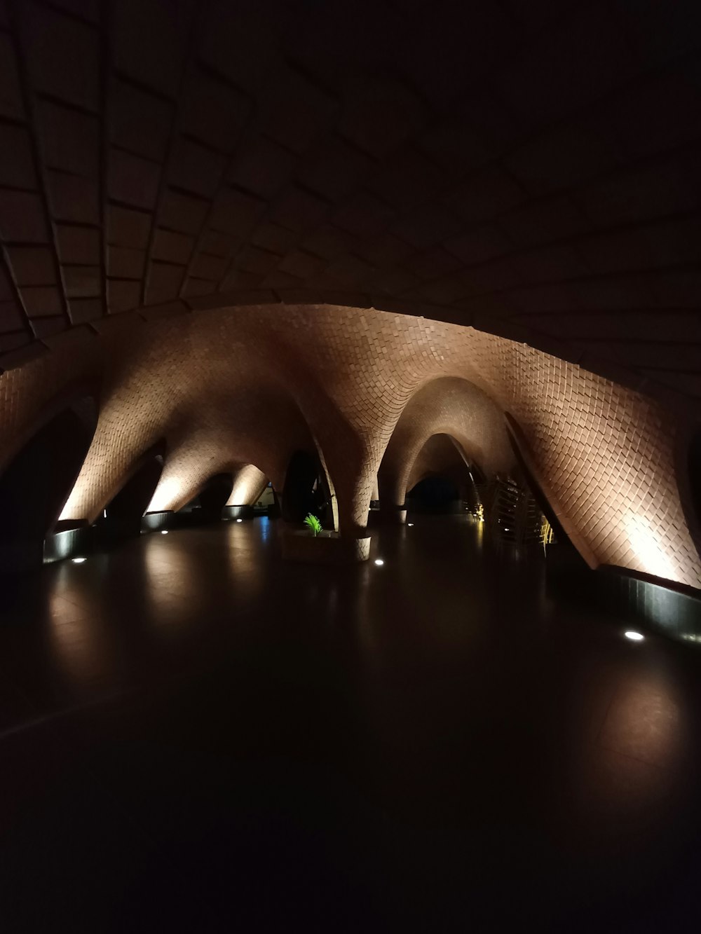 a building that has a very long roof