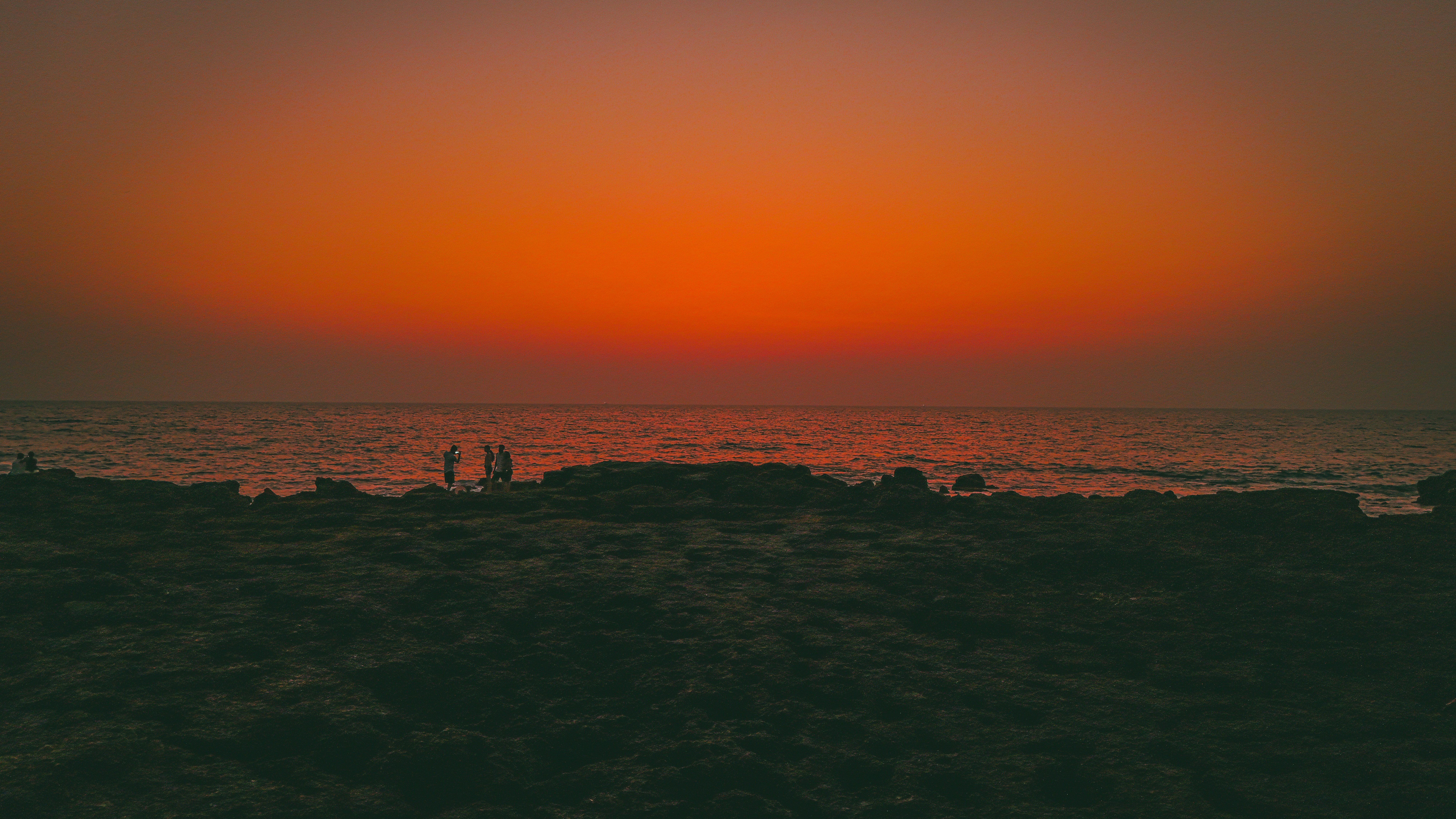 Anjuna beach sunset