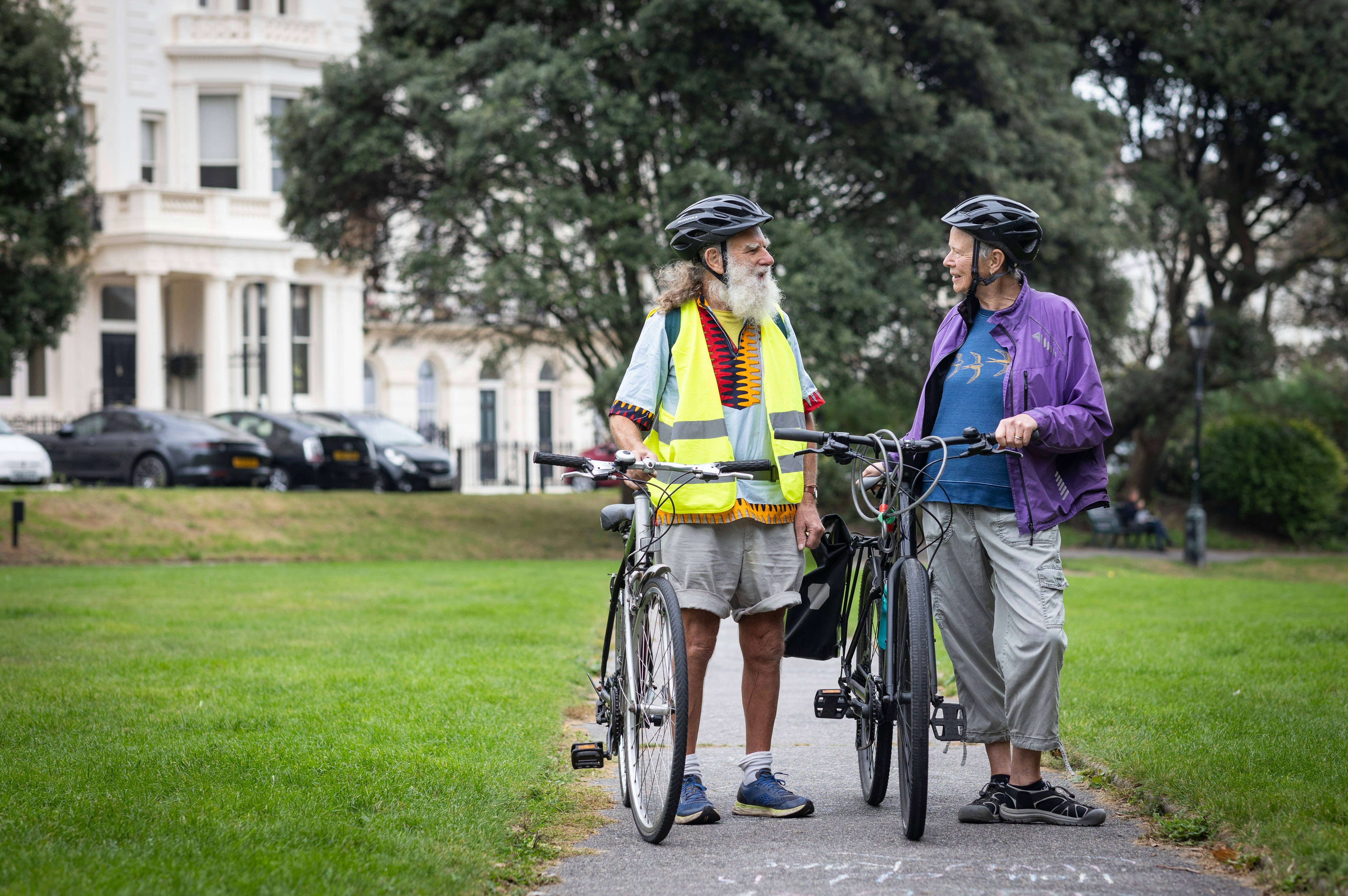 People cycling