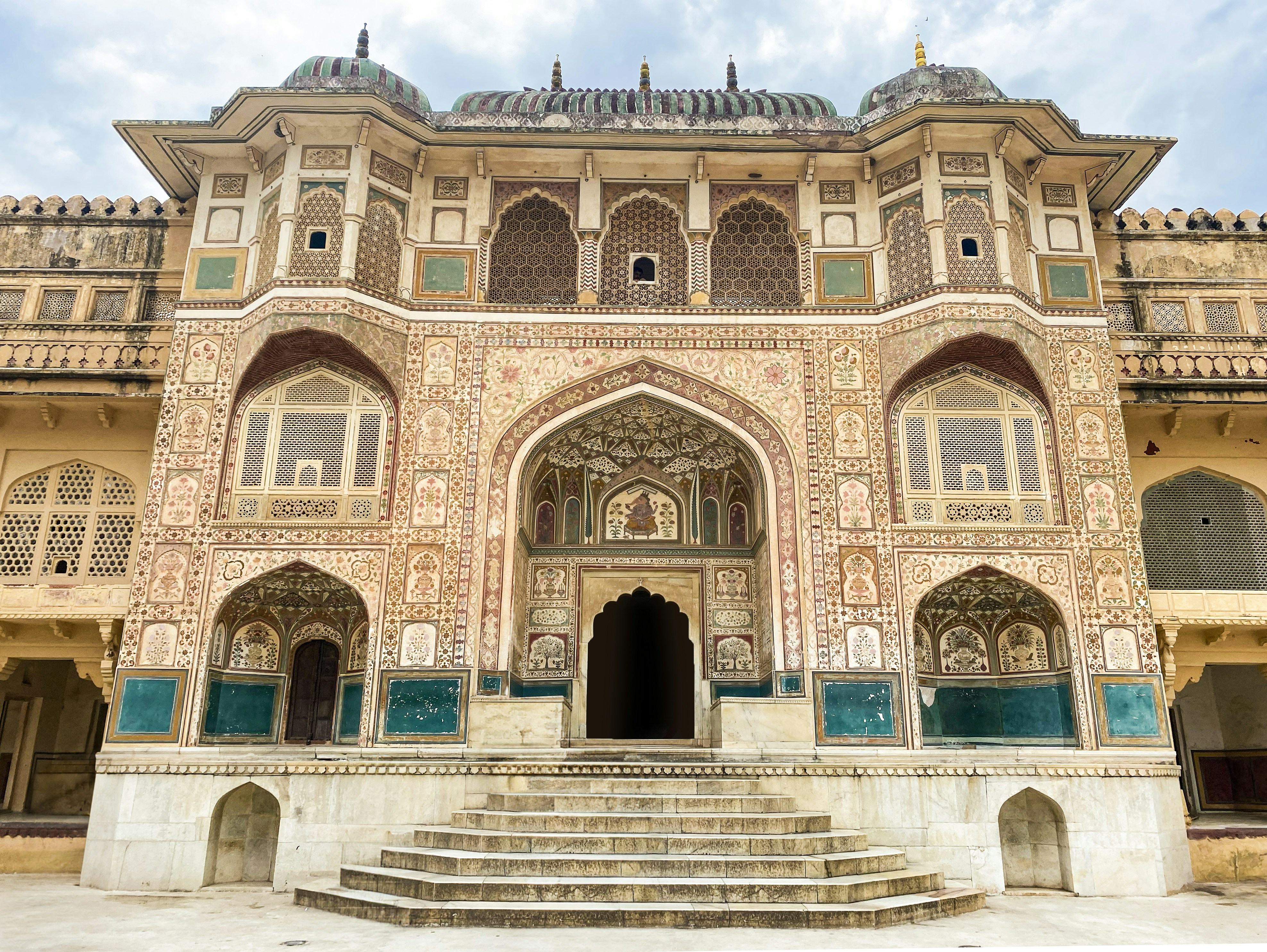 a large building with steps leading up to it