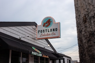 a sign that is on the side of a building