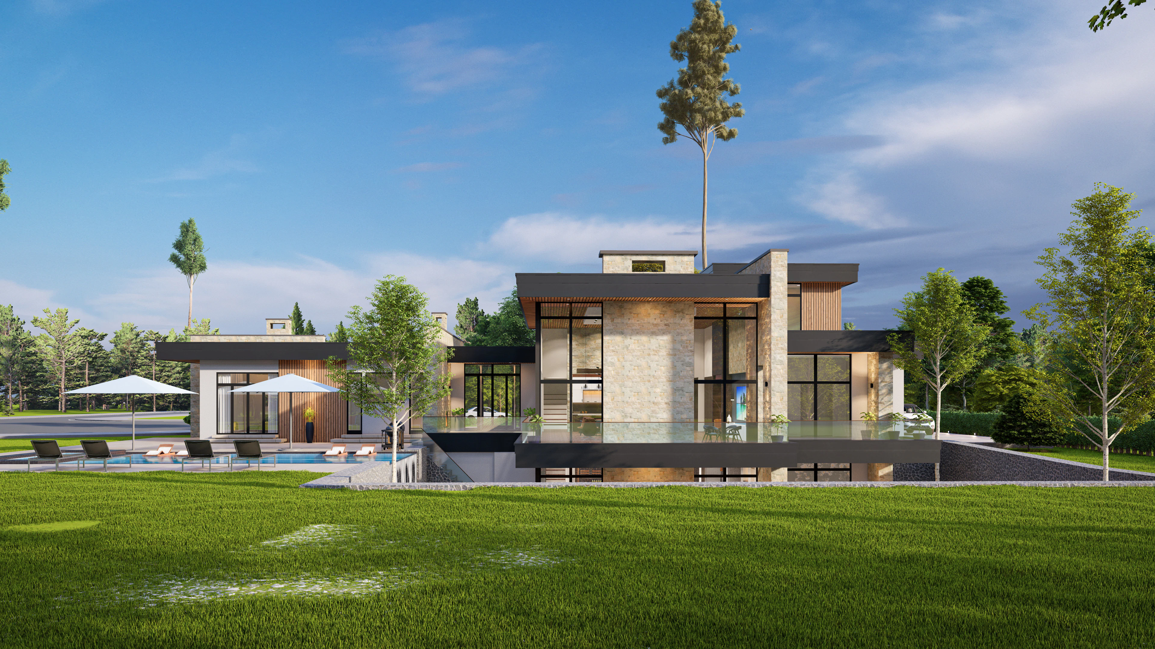 An upscale residential home in Cary, NC