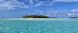 a small island in the middle of the ocean