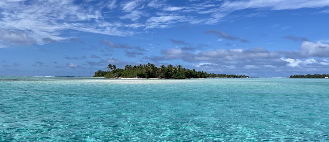 a small island in the middle of the ocean,
