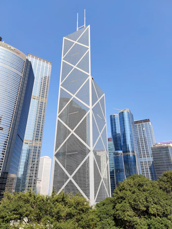 a very tall building in the middle of a city